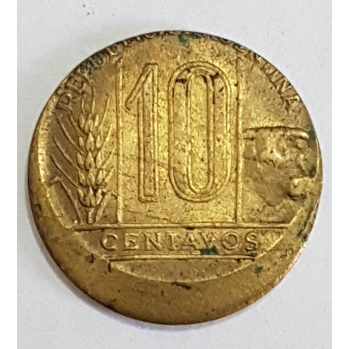 Details about   1942 Argentina 10 Centavos 