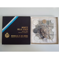 San Marino Set de Monedas de Estado 1974 - UNC