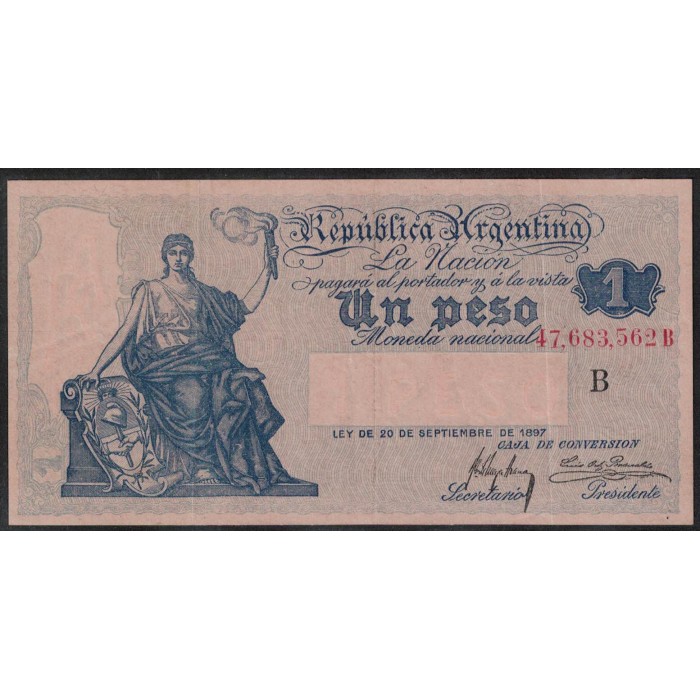 B1543 Caja de Conversion 1 Peso 1916