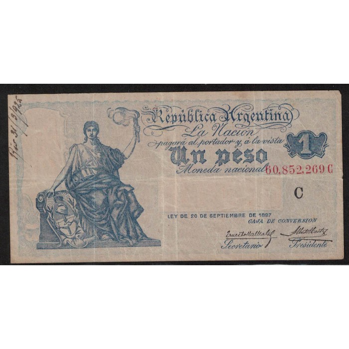 B1554 Caja de Conversion 1 Peso 1924