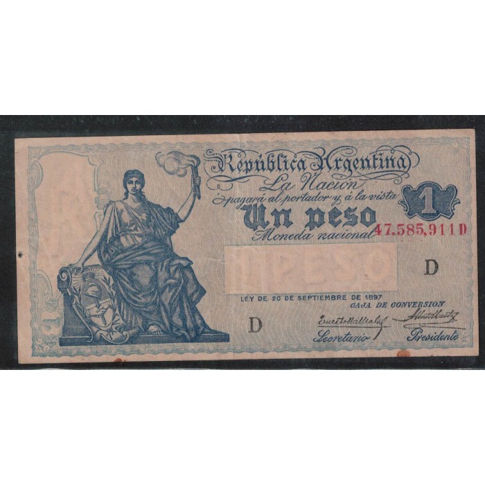 B1557 Caja de Conversion 1 Peso 1927