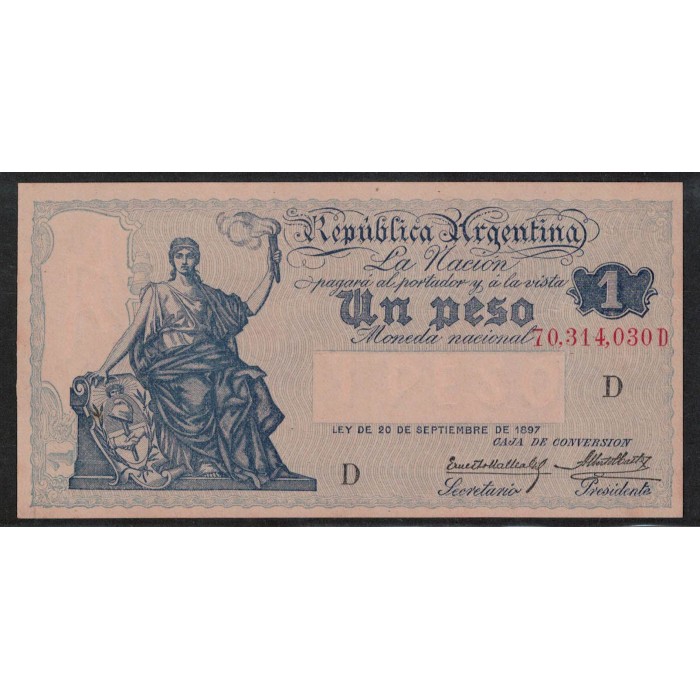 B1558 Caja de Conversion 1 Peso 1928