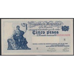 B1856 5 Pesos Ley 12.155 1947