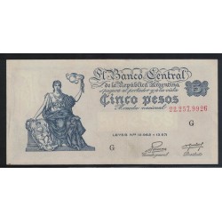 B1864 5 Pesos Leyes 12.962 y 13.571 1952