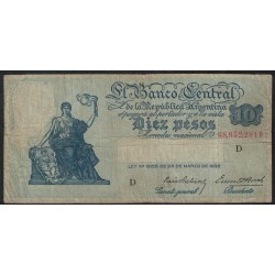 B1882 10 Pesos Ley 12.155 1940