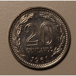 Argentina 20 Centavos 1961 UNC