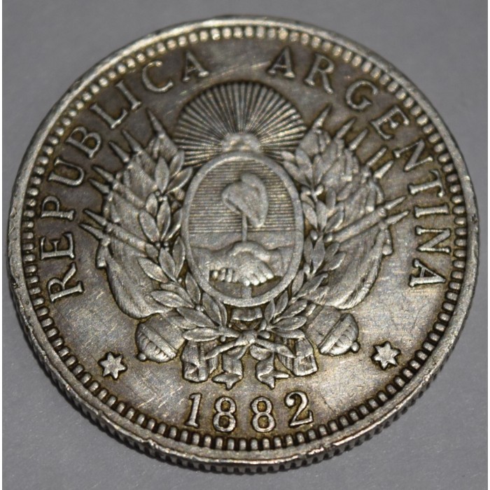 CJ16.1 Argentina 50 Centavos 1882