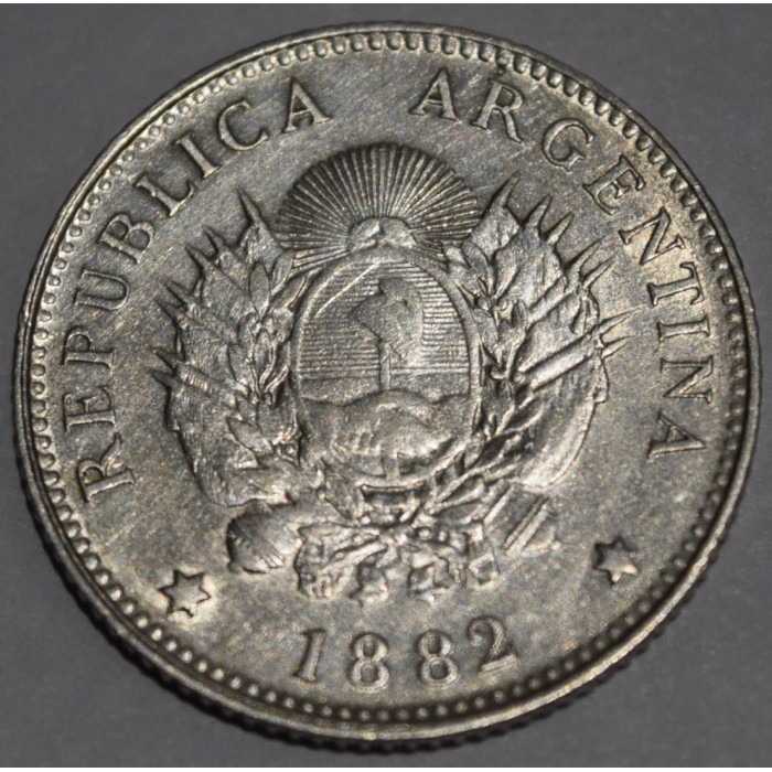 CJ19.7 Argentina 20 centavos 1882
