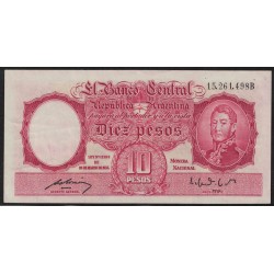 B1940 10 Pesos Ley 12155 1950