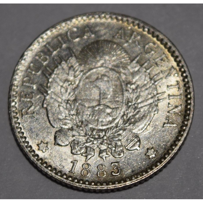 CJ23.2 Argentina 10 Centavos 1883