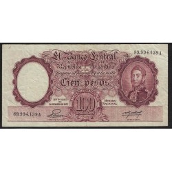 B2045 100 Pesos Ley 12155 1955