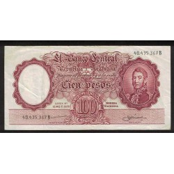 B2052 100 Pesos Leyes 12.962 y 13.571 1959