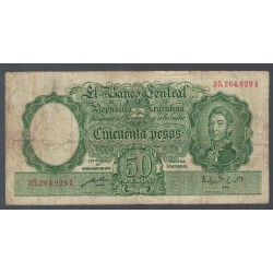 B1987 50 Pesos Ley 12155 1952