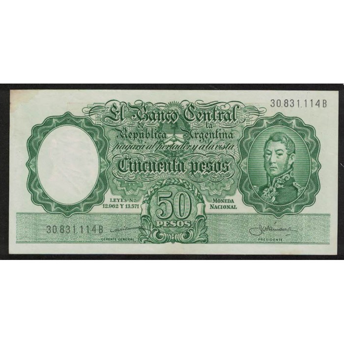B1996 50 Pesos Leyes 12.962 y 13.571 1959