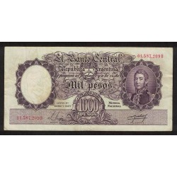 B2138 1000 Pesos Leyes 12.962 y 13.571 1955