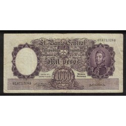 B2141 1000 Pesos Leyes 12.962 y 13.571 1957
