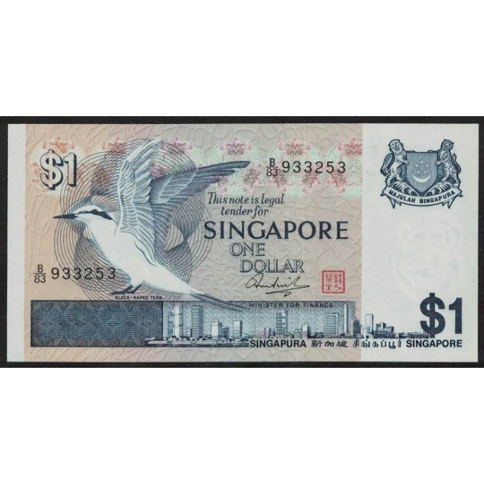 Singapur P9 1 Dollar 1976 UNC
