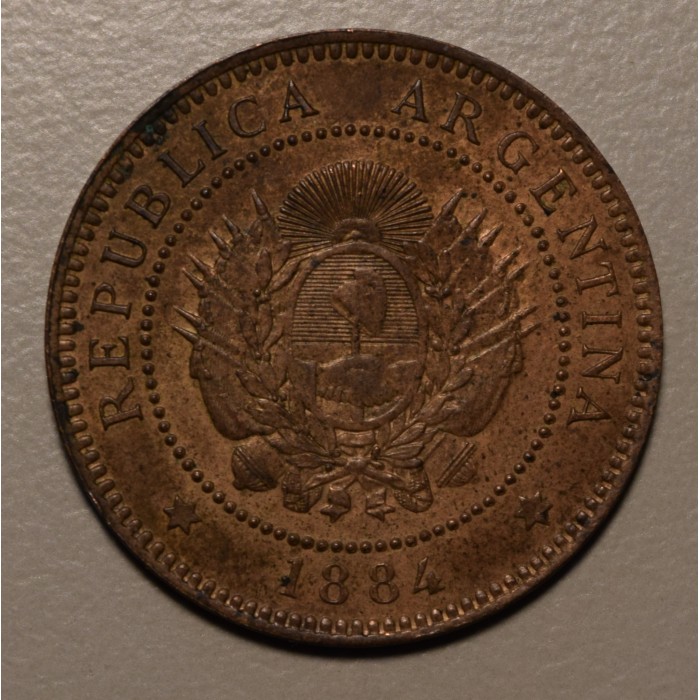Argentina 1 Centavo 1884 Cobre