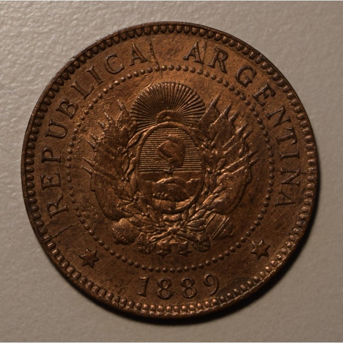 Argentina 1 Centavo 1889 Cobre