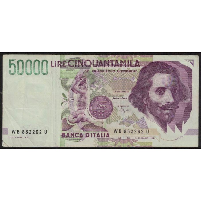 Italia P116b 50000 Liras 1992