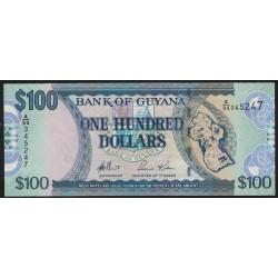 guyana P36 100 Dolares 2006 UNC