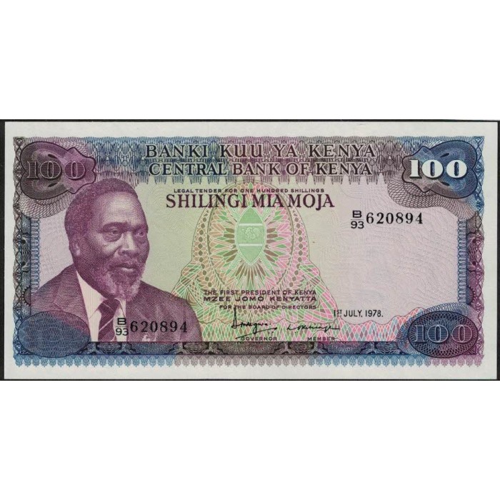 Kenia P18 100 Shillings 1978 UNC