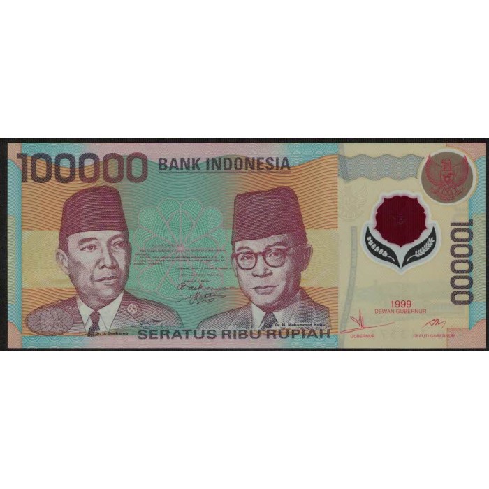 Indonesia P140 100.000 Rupias 1999 UNC