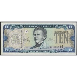 Liberia P27a 10 Dolares 2003 UNC