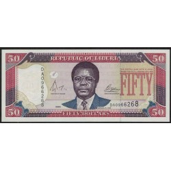 Liberia P29b 50 Dolares 2004 UNC