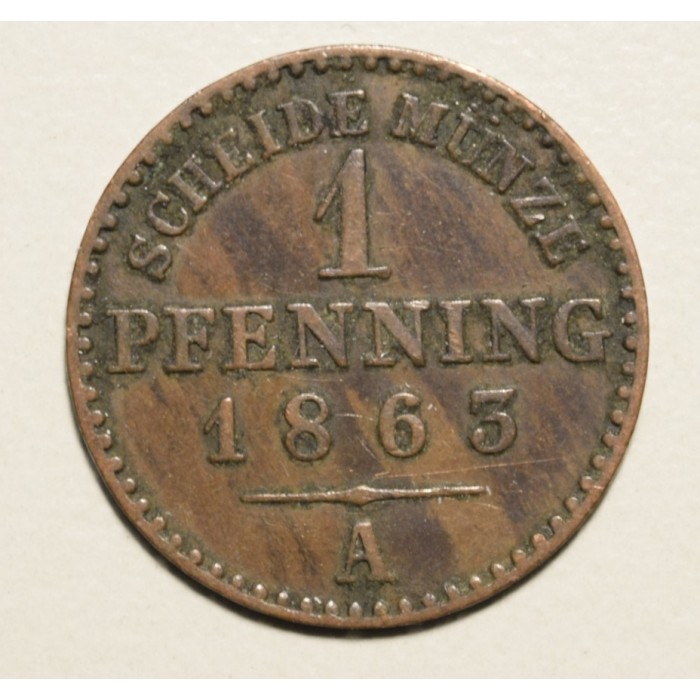 Alemania Prusia 1 Pfenning 1863A