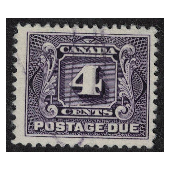 Canada Taxe Yv-4 Dent 12 Usado