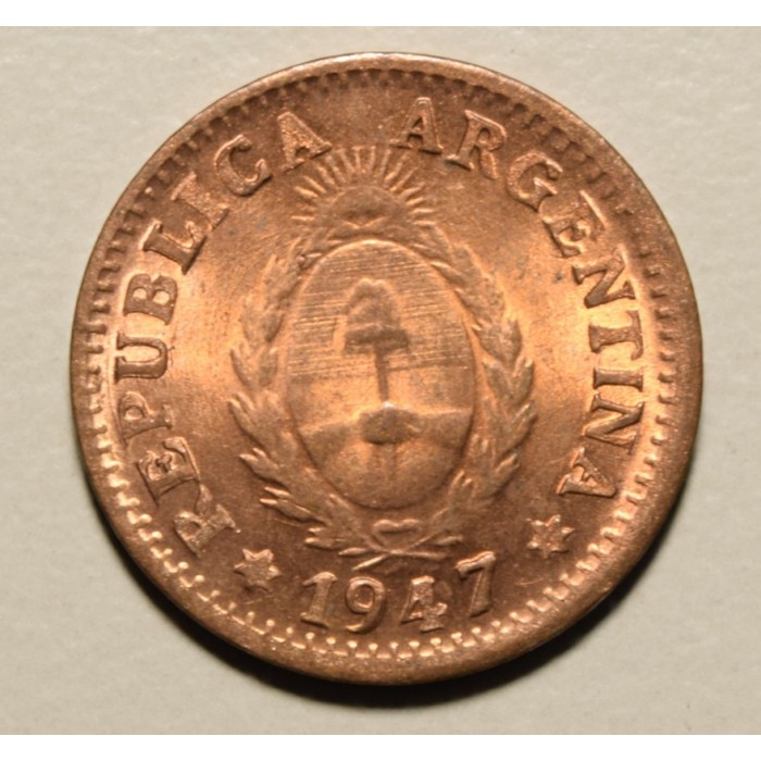 Argentina 1 Centavo 1947 UNC