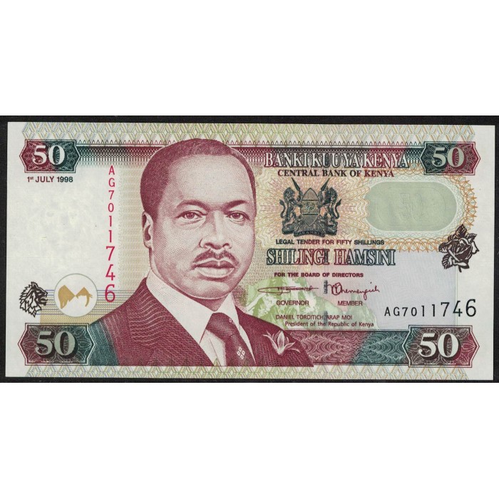 Kenia P36c 50 Shillings 1998 UNC