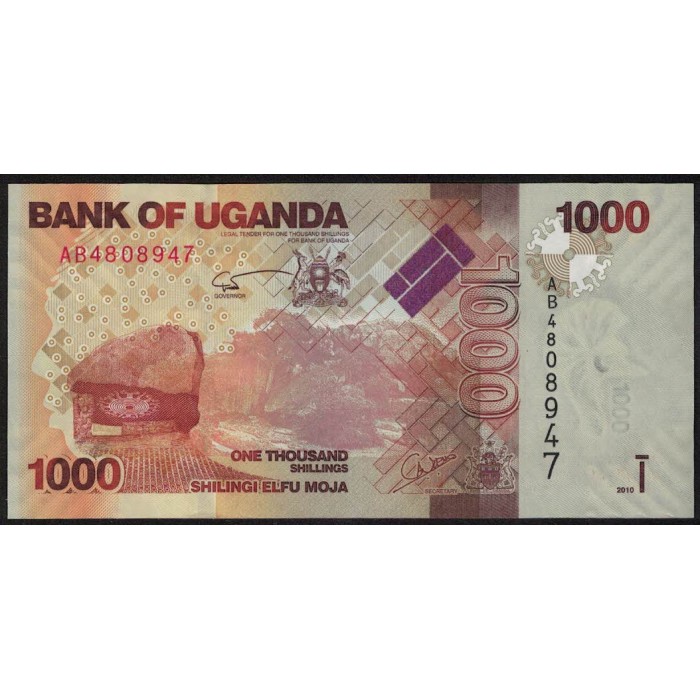 Uganda P49 1000 Shillings 2010 UNC