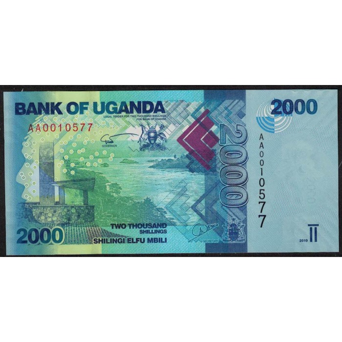 Uganda P50 2000 Shillings 2010 UNC