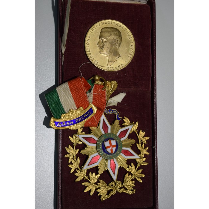 Set Medalla+Condecoracion Italia 1912