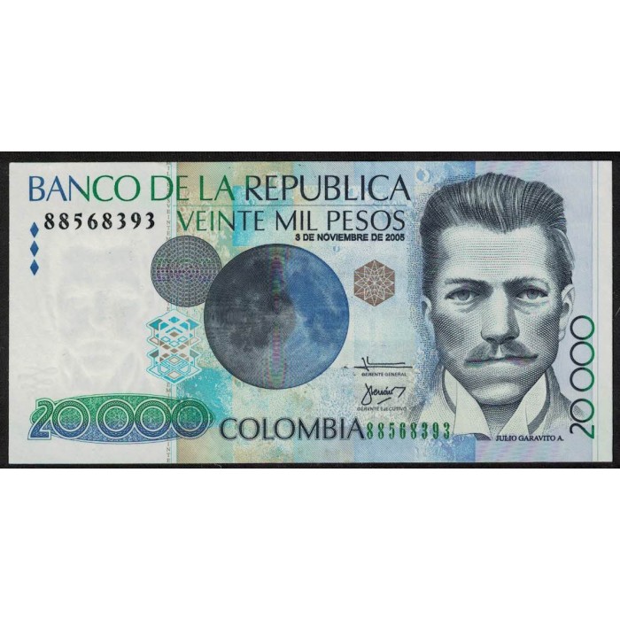 Colombia P454k 20000 Pesos 2005