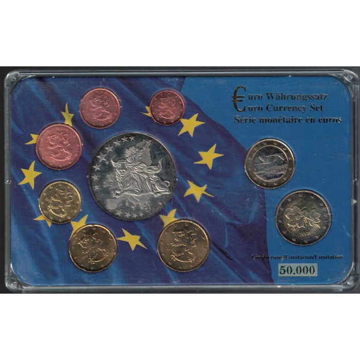 Finlandia Euros Set de 9 Valores 2008 UNC