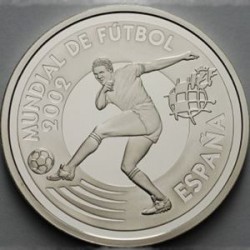 España KM1079 10 Euros 2002 "Copa Mundial Fifa 2002" UNC
