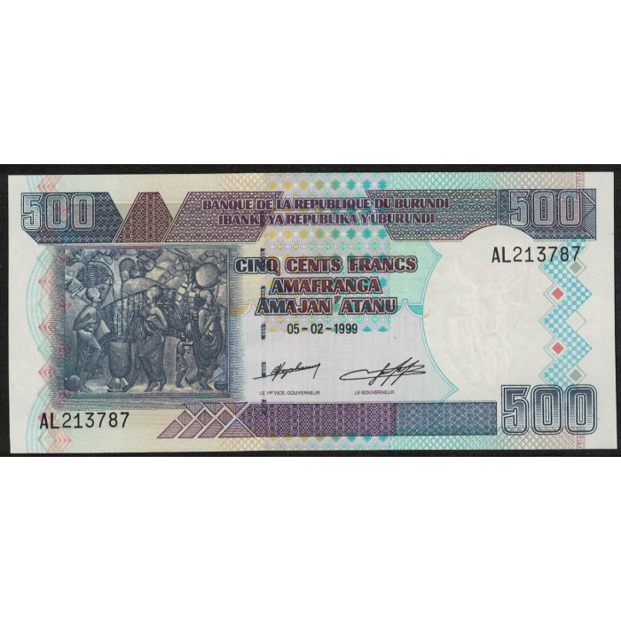 Burundi P38b 500 Francos 1999 UNC