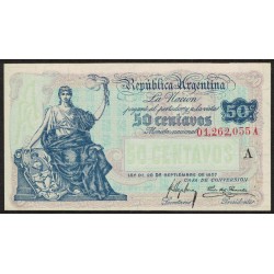 B1521 50 Pesos Caja de Conversion A 1918