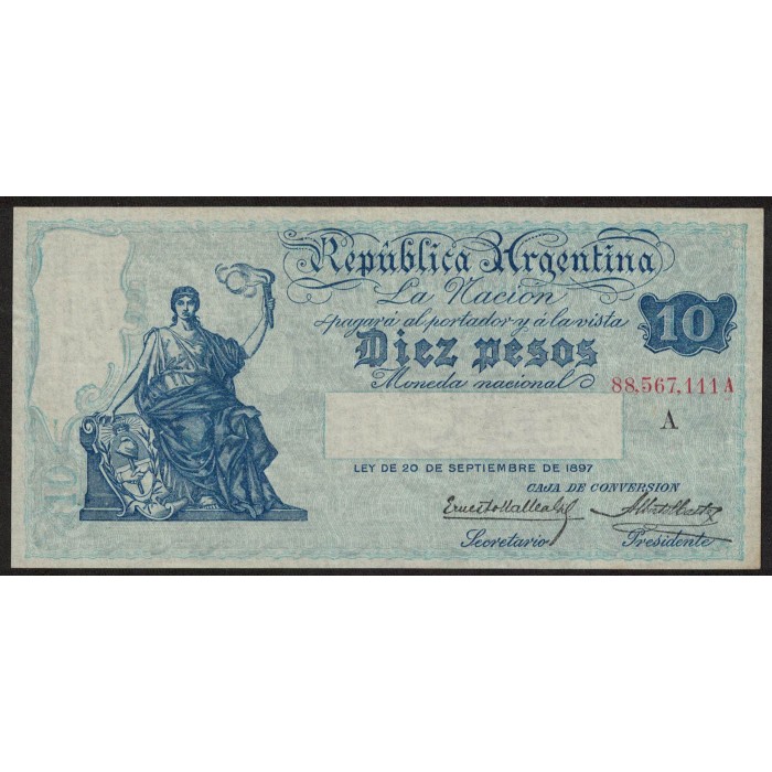 B1624 10 Pesos Caja de Conversion A 1925