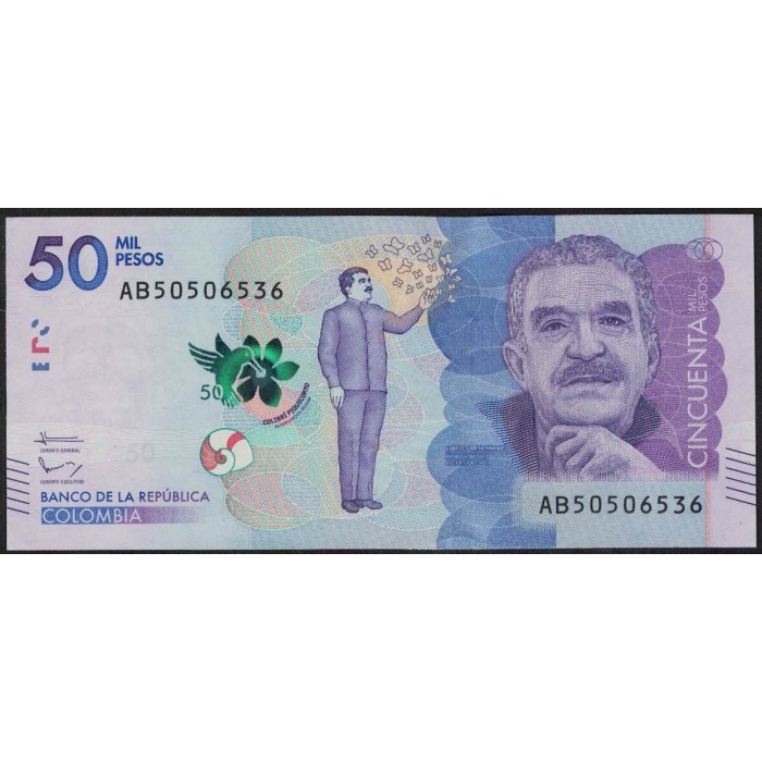 Colombia 50.000 Pesos 2015 UNC