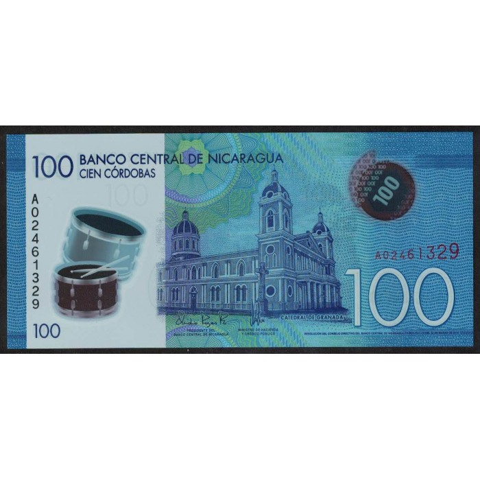 Nicaragua 100 Cordobas 2014 Polimero UNC