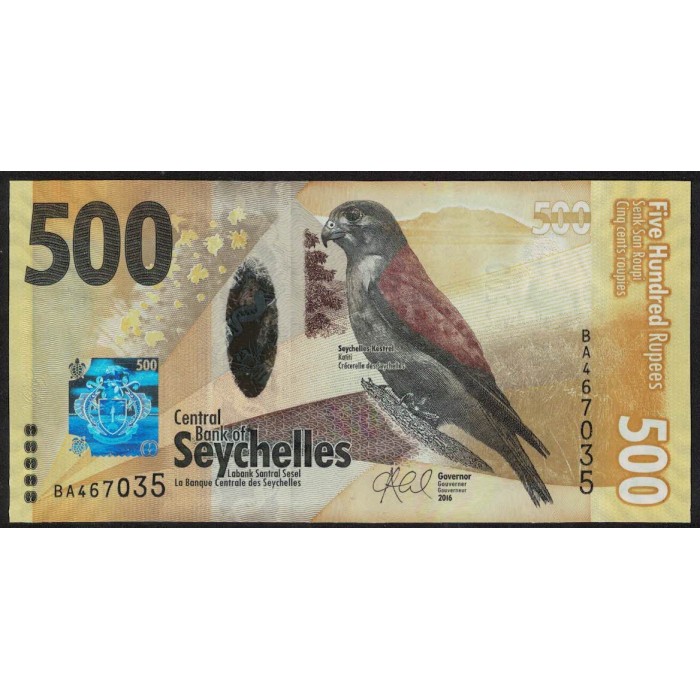 Seychelles 500 Rupias 2016 UNC