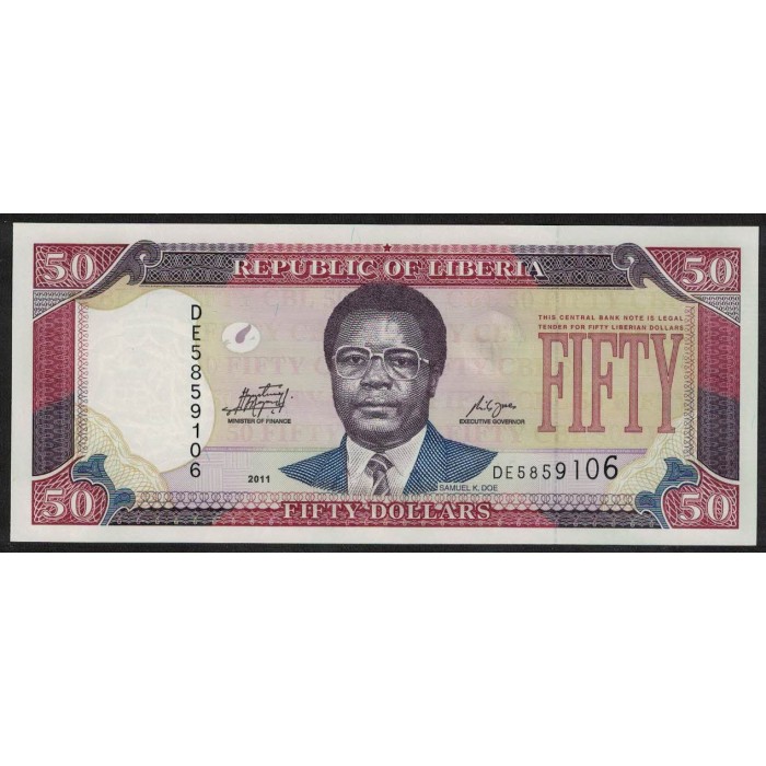 Liberia 5 Dolares 2011 UNC