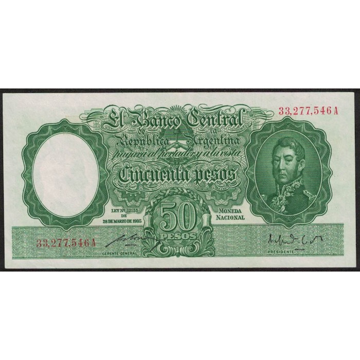 B1984 50 Pesos Ley 12.155 A 1949