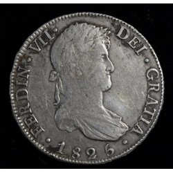 Potosi 8 Reales 1825 JL CJ86.15.2 Fernando VII