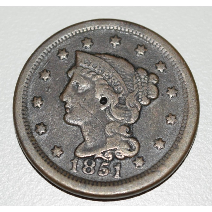 EE.UU KM67 1 Centavo 1851