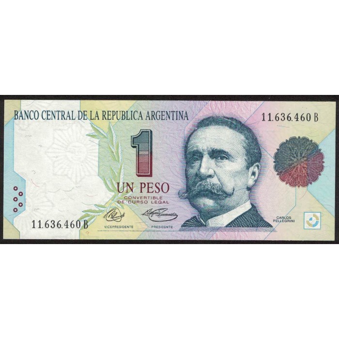 B3002 1 Peso Convertible B 1992 UNC